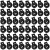 50Pcs PP Plastic Iron Spring Cord Locks KY-CN0002-36B-7