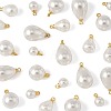 24Pcs 4 Styles ABS Plastic Imitation Pearl Charms KK-FS0001-79-3