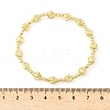 Brass Round Beaded Stretch Bracelets for Women Men LS-BJEW-Z129-01G-3