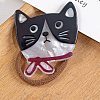 Cute Cat Shape PVC Plastic Hair Ties PW-WG88066-04-1