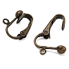 Brass Clip-on Earring Findings KK-E491-AB-NF-3