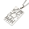 Non-Tarnish 304 Stainless Steel Pendant Necklaces NJEW-L118-02P-01-1