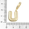 Brass Micro Pave Clear Cubic Zirconia Pendants KK-M289-01U-G-3