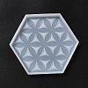 DIY Life of Flower Textured Cup Mat Silicone Molds LS-SIMO-H009-05G-4