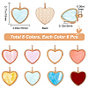 SUNNYCLUE 48Pcs 8 Colors Acrylic Pendants FIND-SC0005-18-2