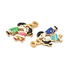 304 Stainless Steel Enamel Pendants STAS-I346-16G-02-2