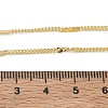 Brass Twisted Chain Necklaces for Women KK-CBA2293-06G-5