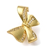Brass Micro Pave Cubic Zirconia Pendant Bails KK-D378-16G-1