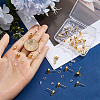 Brass Stud Earring Findings KK-CN0003-42G-3