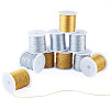 10 Rolls 10 Styles Round PET Metallic Thread MCOR-TA0001-04-2