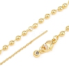 3MM Brass Ball Chain Bracelet Making KK-D238-03G-02-2