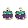 Fruit Alloy Enamel Charms PALLOY-S058-01LG-23-1