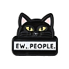 Cat with Word Enamel Pins JEWB-Q014-16A-1