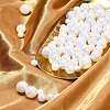 100Pcs 5 Styles ABS Plastic Imitation Pearl Beads KY-CJ0002-03-5