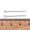 Anti-Tarnish Rhodium Plated 925 Sterling Silver Eye Pins STER-M117-04B-P-3