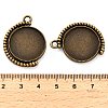 Zinc Alloy Pendant Cabochon Settings FIND-NH0001-13A-AB-3