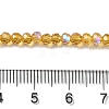 Electroplate Transparent Glass Beads Strands EGLA-A035-T3mm-L04-4