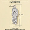 Zinc Alloy with Crystal Rhinestone Pendants RB-OY001-88P-2
