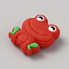 Frog Food Grade Eco-Friendly Silicone Focal Beads SIL-WH0006-29A-2