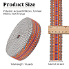 10 Yards Polyester Striped Ribbons SRIB-WH0011-257-2