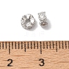 Brass Micro Pave Clear Cubic Zirconia Beads KK-G503-24P-2