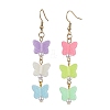 Acrylic Dangle Earrings EJEW-JE05751-01-1