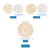 Brass Filigree Joiners Links KKC-FW0001-02-8