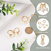 Kissitty 3 Pairs 3 Style Natural Pearl Beaded Hoop Earrings for Girl Women EJEW-KS0001-02-4