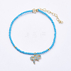 Brass Charm Bracelets BJEW-I247-20-A-1