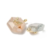 Natural Mixed Gemstone Faceted Pendants G-P585-01G-3