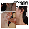  30Pcs 5 Colors Brass Hoop Earrings Findings KK-NB0003-07-6