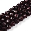 Natural Garnet Beads Strands G-S345-6mm-37-1