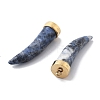 Natural Sodalite Horn Pendants STAS-R130-03G-01-2