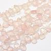 Natural Rose Quartz Strands G-K202-16-1