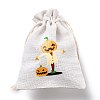 Halloween Cotton Cloth Storage Pouches ABAG-M004-01E-3