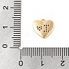 Brass Micro Pave Clear Cubic Zirconia Charms KK-R219-29G-3