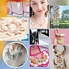 100Pcs 10 Styles Natural Shell Pendants PALLOY-AB00159-6