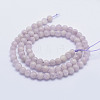 Natural Kunzite Beads Strands G-L478-13-6mm-3