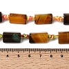 Natural Banded Agate Beads Strands G-H342-C01-02-5