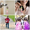 8Pcs 4 Colors Iron Bar Beadable Keychain for Jewelry Making DIY Crafts FIND-YW0005-17-6