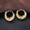 Rack Plating Brass Thick Hoop Earrings for Men Women EJEW-F288-06G-4
