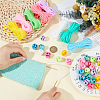 32Pcs 8 Colors Plastic Cord Locks FIND-BC0014-47-3