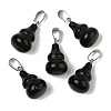 Natural Obsidian Pendants G-B127-03P-17-1