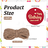 100Pcs Flat Round Gold Word Happy Birthday Dear Sweet Hanging Tags DIY-SP0003-87C-2