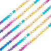 2 Strands Gradient Color Electroplated Synthetic Non-magnetic Hematite Beads Strands G-TA0002-86C-2