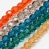 Eco-Friendly Glass Round Beads Strands EGLA-J042-8mm-M02-1