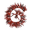 Opaque Acrylic Imitation Coral Beads Strands SACR-P033-02B-06-3
