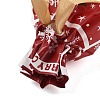 Christmas Santa Claus Plastic Packing Pouches Drawstring Bags ABAG-Q053-03B-4