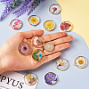 12Pcs 12 Styles Transparent Clear Epoxy Resin Pendants RESI-TA0001-85-4