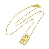 Brass Religion Pendant Necklaces NJEW-C071-06A-G-4